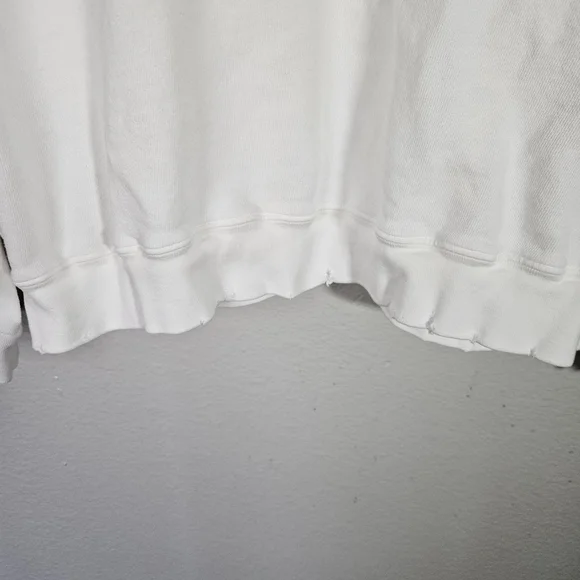 I.S.M.B.S. Essential White Sweatshirt Hand Embroidered Tahoe Size M/L - Picture 11 of 14